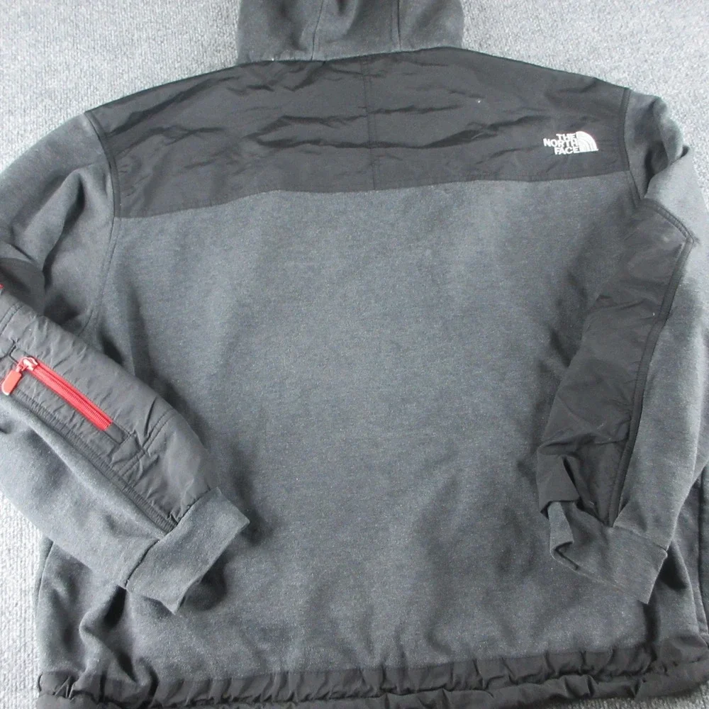Vintage The North Face Jacket Mens XL Gray Steep Tech Hooded Fleece Ski 90s